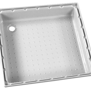 Shower tray made of ABS, 650x650 mm, white