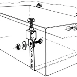 Mounting kit for water tanks