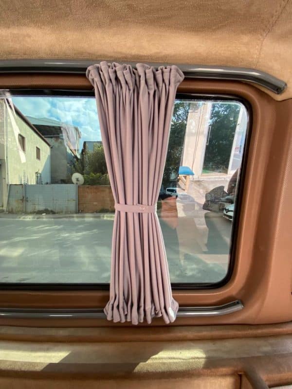 Curtain Kits with Rails (Grey-Double Layer) RENAULT MASTER 2010+ Behind the driver - Image 2